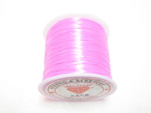 画像1: 水晶の線 ・オペロンゴム 切り売り（1m〜）　薄ピンク