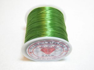 画像1: 水晶の線 ・オペロンゴム 切り売り（1m〜）　緑