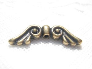 画像2: Tierra Cast社製 （無鉛） 天使の羽根　パーツ　タイプ１-A　アンティークブラス（真鍮）