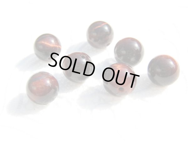 画像5: タイガーアイ　レッド  AA++　10mm ラウンドビーズ (5)